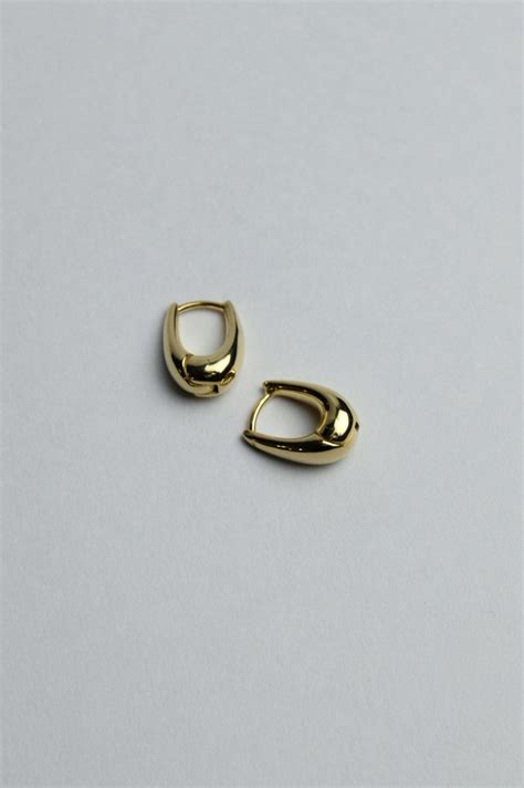 LARA cancer R.ALAGAN TINY TINY PUFFY HOOPS earings gold …