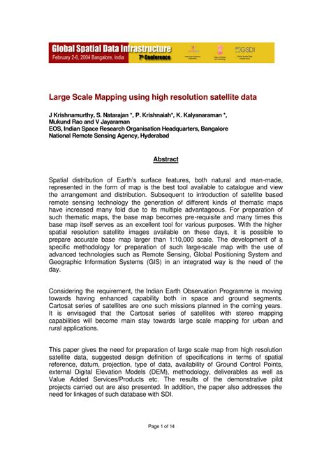 Large Scale Mapping using high resolution satellite data - wintechmobiles.com