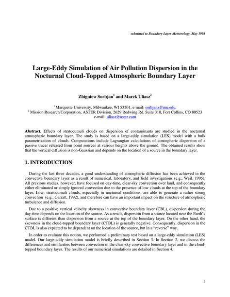 Large-Eddy Simulation of the Atmospheric Boundary Layer - raincitystudios.com