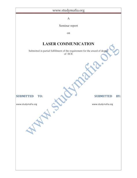 LASER COMMUNICATION - Study Mafia