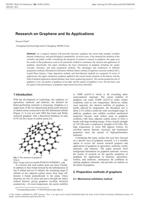 Latest Breakthroughs in Graphene Research - AZoNano - wintechmobiles.com