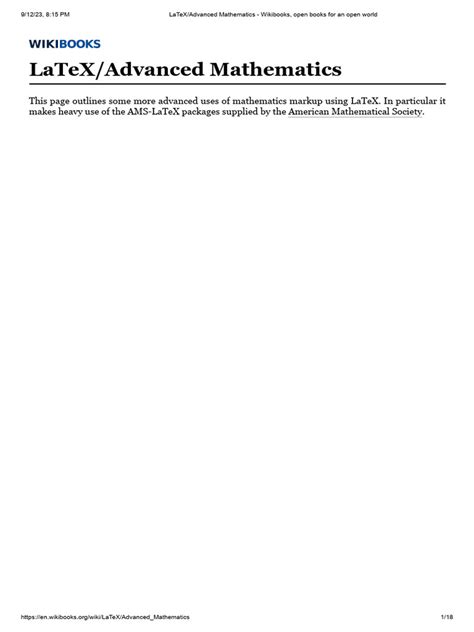 LaTeX/Advanced Mathematics - Wikibooks, open … - wintechmobiles.com