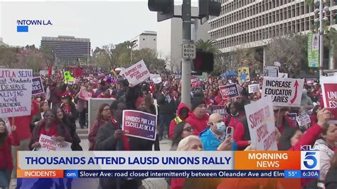 LAUSD unions to strike for 3 days next week, forcing closure of schools
