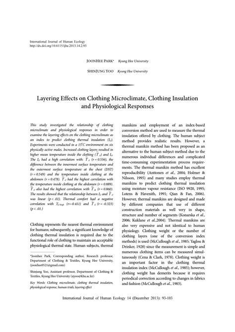 Layering Effects on Clothing Microclimate, Clothing … - raincitystudios.com