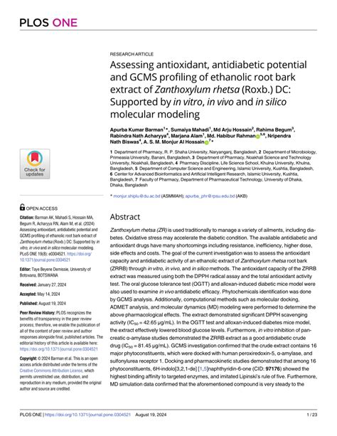 LC-MS profiling and antidiabetic evaluation of ethanolic root extract ... - muktibox.com