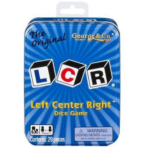 LCR® Left Center Right™ Dice Game - Blue Tin 18183001066