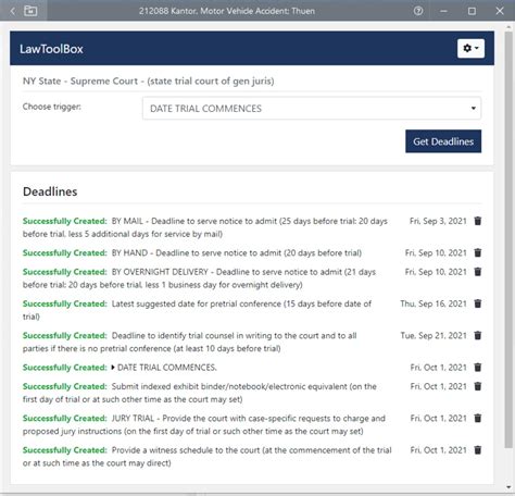 LEAP Law Practice Management Use LawToolBox deadlines in LEAP