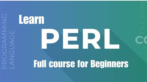 Full Download Learn Perl Basics Beginners Guide For Coding By J Tam