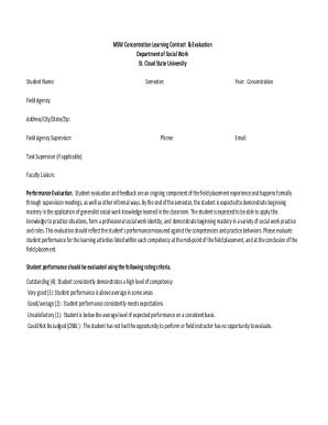 LEARNING AGREEMENT GUIDE - Westfield State …