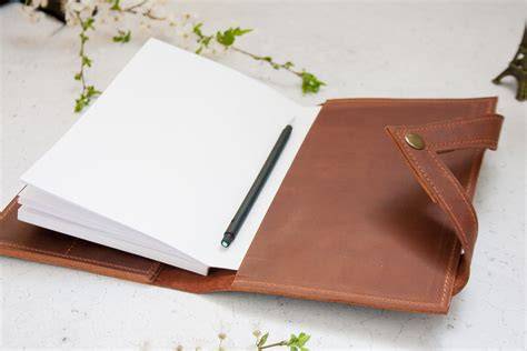 Leather Journal Cover with Refillable Pages - raincitystudios.com