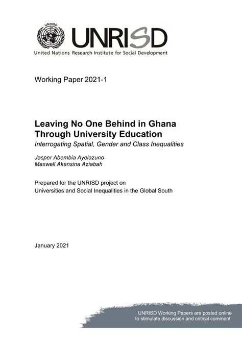 Leaving no one behind in Ghana through university education ... - wintechmobiles.com