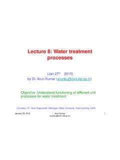 Lecture 8: Water treatment processes - IIT Delhi - wintechmobiles.com