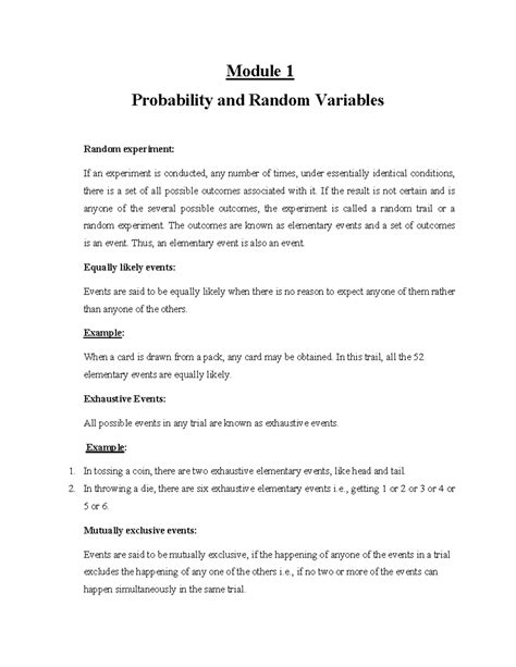Lecture Notes 1 Probability and Random Variables - wintechmobiles.com