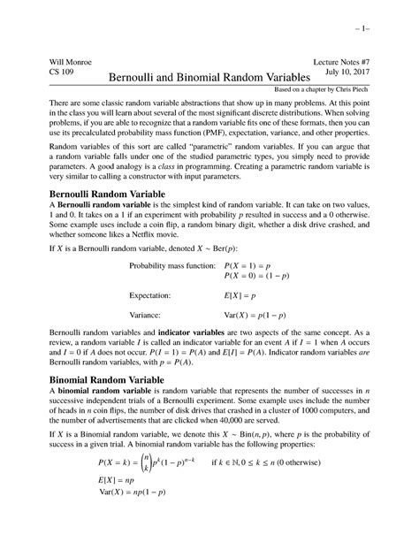 Lecture Notes on Binomial and Bernoulli Models - Studocu - wintechmobiles.com