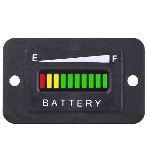 Led Digital Battery Indicator Meter Gauge Cart, 12V/24V/36V - raincitystudios.com