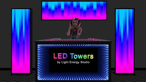 LED Towers - 80 Inch Tall LED Displays - Light Energy Studio