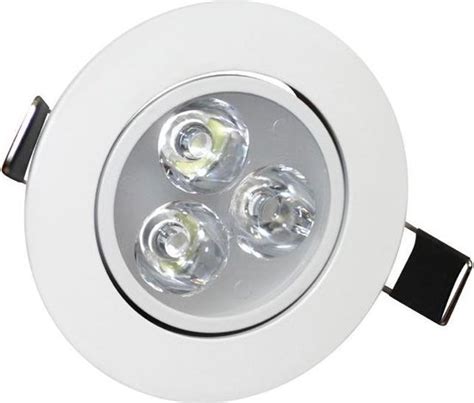 LED inbouwspots Ø85mm 3W Warm, Helder- & Koud wit