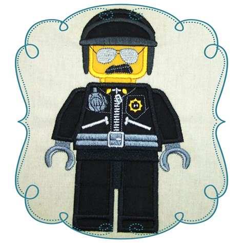 LEGO Block People Machine Filled Embroidery Patterns