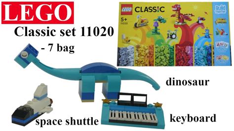 LEGO Classic set 11020 - 7 bag - space shuttle, dinosaur