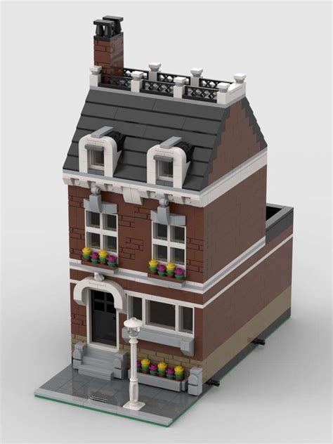 LEGO MOC half baseplate modular building by CLRobbe Rebrickable