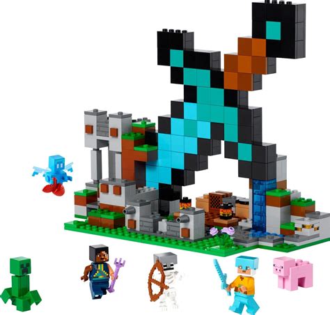 LEGO Minecraft The Sword Outpost Toy with Mobs 21244