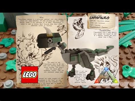 LEGO carnotaurus build tutorial - ark: survival evolved carno with ...