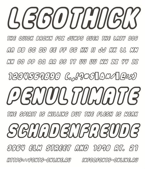 LEGOTHICK Font - UpFonts