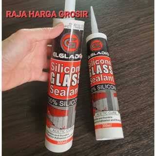 Lem Silikon Botol 300ML Putih/Hitam Elgladio - Lem Sealent Asam Lem ... - raincitystudios.com