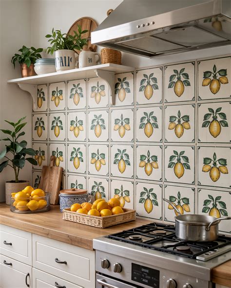 Lemon Ceramic Backsplash - Etsy - muktibox.com
