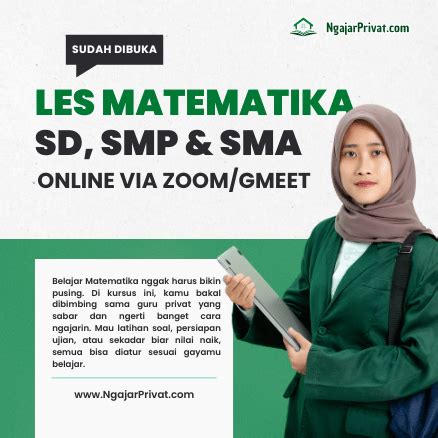 Les Matematika Online - Mulai dari Rp 56,732/jam - wintechmobiles.com