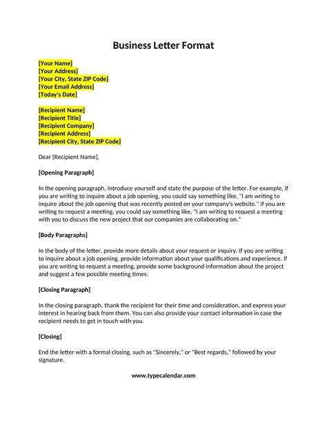 LETTER OF in Word and Pdf formats