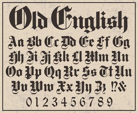 Lettertype Old English - Gothic & Blackletter Font Generator - muktibox.com