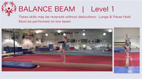 LEVEL 1 – BALANCE BEAM - USA Gymnastics