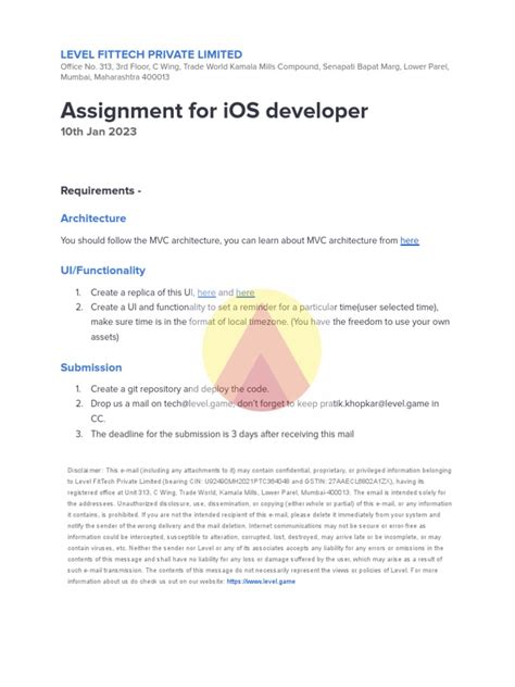 LEVEL iOS assignment (1) PDF