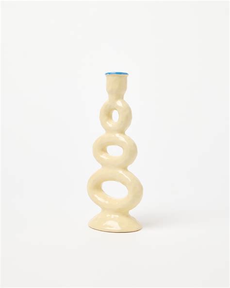 LEXI Brand Ceramic Candlestick Holder Sustainable Modern Design ... - muktibox.com