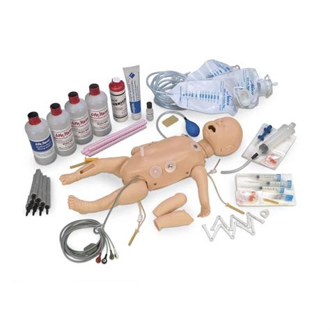 LF03718 Life/form Deluxe Complete Infant CRiSis Manikin with Interactive ECG Simulators