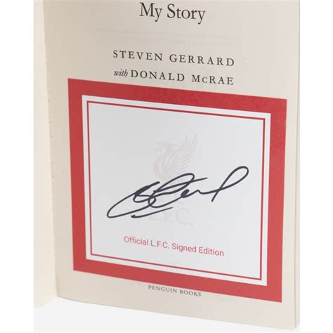 LFC Gerrard My Story Signed Edition