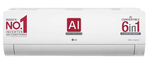 LG 1 Ton 5 Star Ai Dual Inverter Split Ac (Copper, Super Convertible 6 …