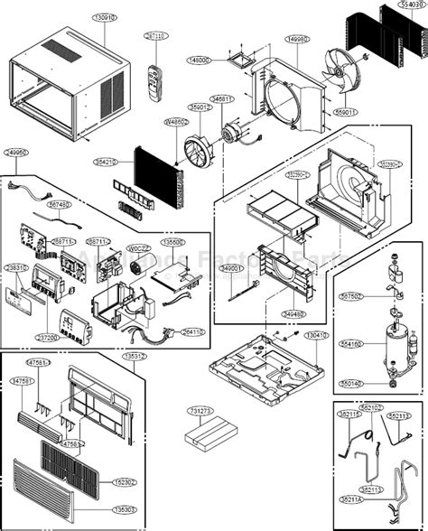 LG Air Conditioner Model LWHD1006R Parts - Repair Clinic