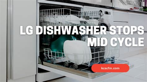 LG Dishwasher Stops Mid Cycle! ( Reasons & Solutions)