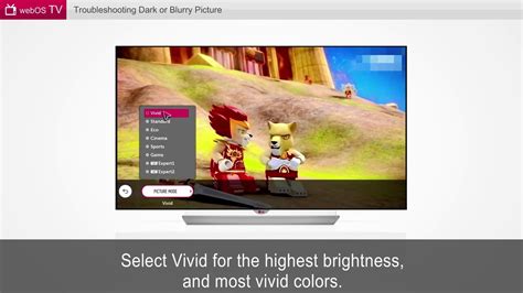 LG TV Troubleshooting Dark or Blurry Picture - YouTube