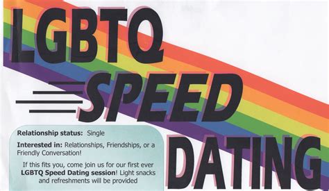 LGBTQ+ Speed Dating (Gay & Lesbian Singles)