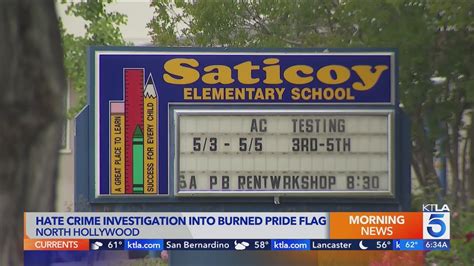 LGBTQ flag burned at North Hollywood elementary school ahead of controversial Pride assembly