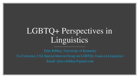 LGBTQ linguistics