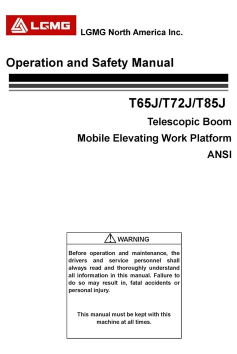 LGMG T65J MAINTENANCE MANUAL Pdf Download ManualsLib