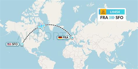 LH454 - Lufthansa (DLH454) from Frankfurt to San Francisco