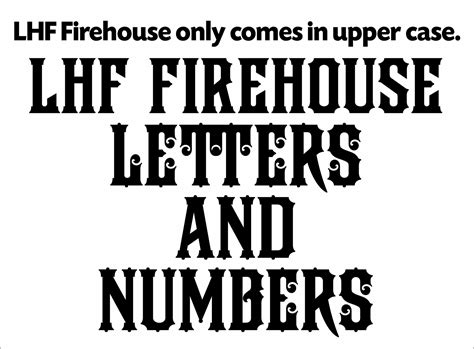 LHF Firehouse Font