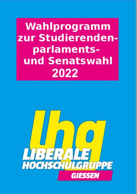 LHG Wahlprogramm 2014/2015 by Florian Wildt - Issuu