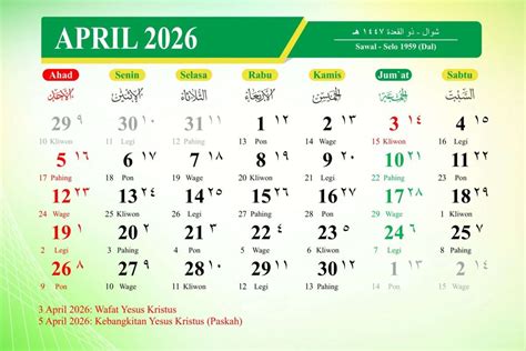 libur nasional april 2026 - coolestguyplanet.net