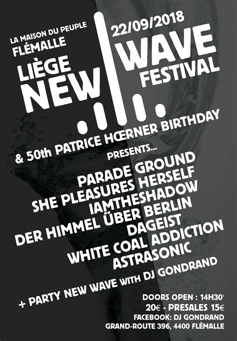 LIEGE NEW WAVE FESTIVAL 2024 - Facebook